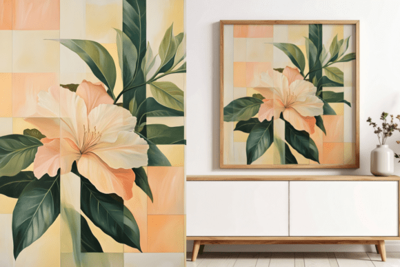 Download Geometric Floral Elegance Abstract Art - Premium Resources