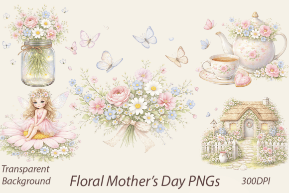 Download Whimsical Floral Clipart Bundle - Whimsical Collection