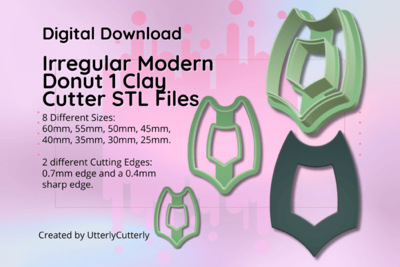 Download Clay Cutter STL File Irregular Modern Do - Irregular Collection