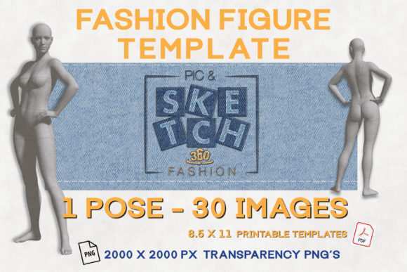Download Female Figure Template for Fashion - Fashion Collection