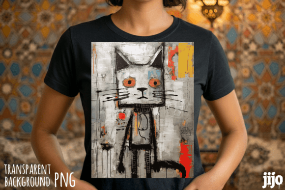 Download Cat Abstract Art Grunge PNG - Premium Bundle