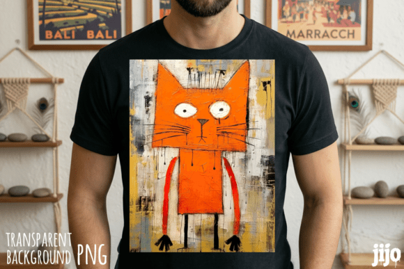 Download Cat Orange Abstract Art PNG - Abstract art png Collection